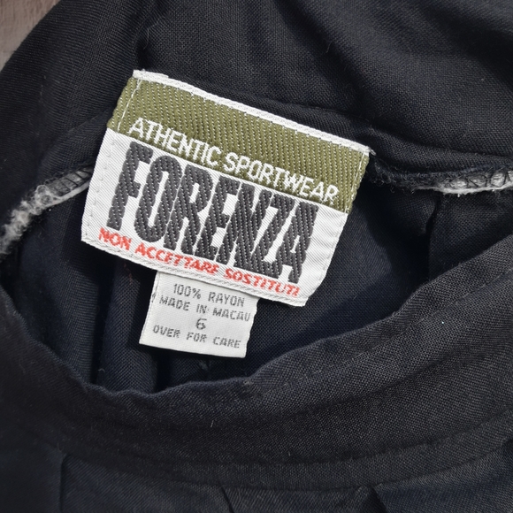 Vintage Gaucho Pants Flared Skirt Pants Wide Leg Rayon Pleated Flowy Scarf pant - Picture 12 of 15